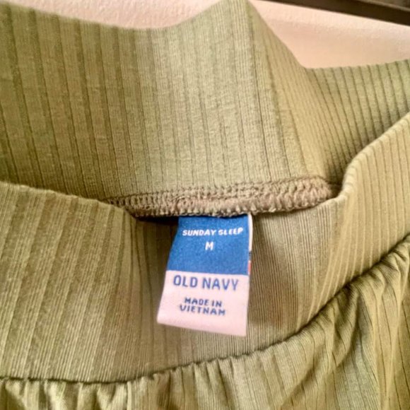 NWT Old Navy High-Waisted Pajama/Sweatpants; Olive Green; Medium (Regular) - Picture 10 of 10